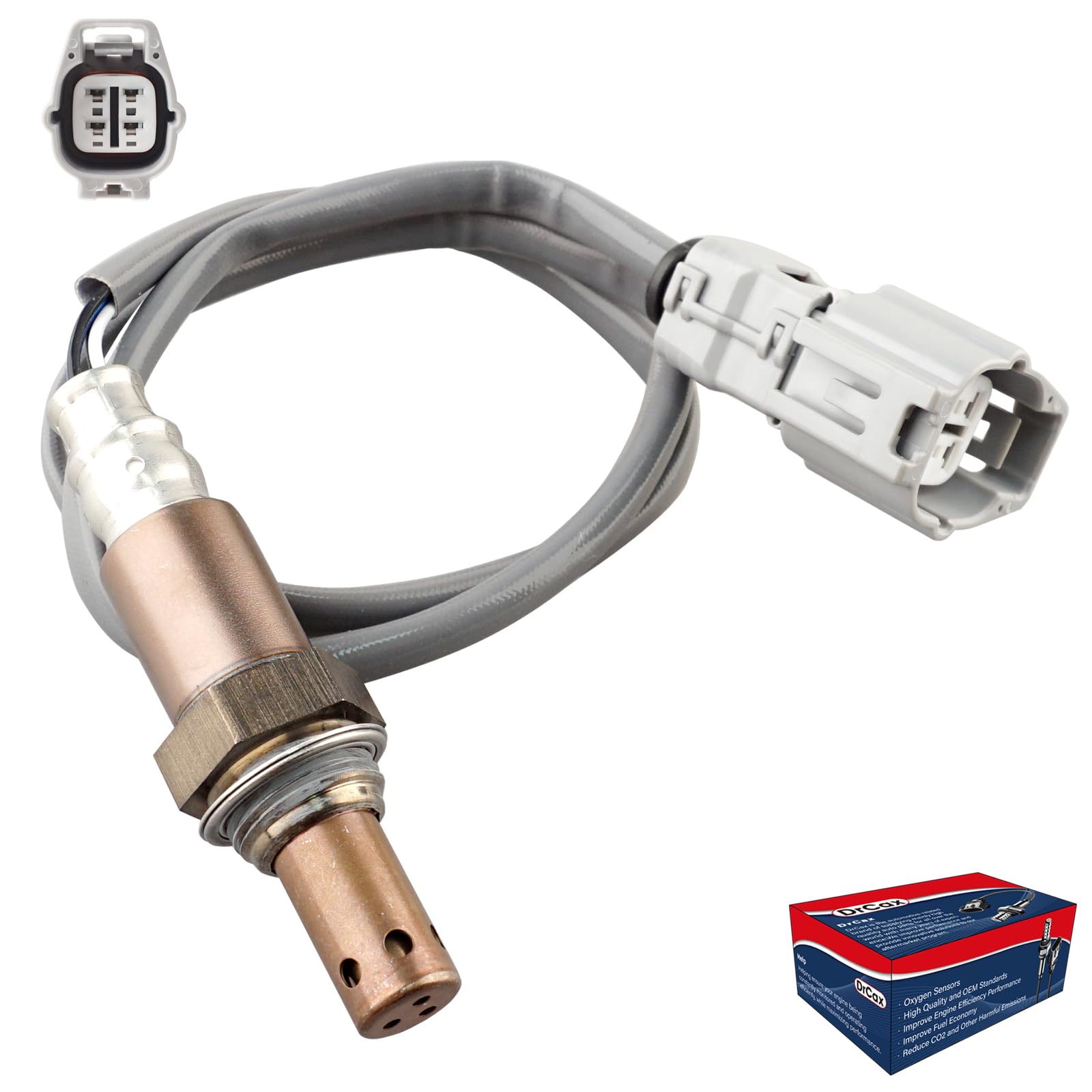 DrCax 234-4509 Oxygen O2 Sensor Downstream Right Heated Air Fuel Ratio Compatible with Toyota Highlander Lexus RX330 3.3L RX350 RX450h 3.5L Replace