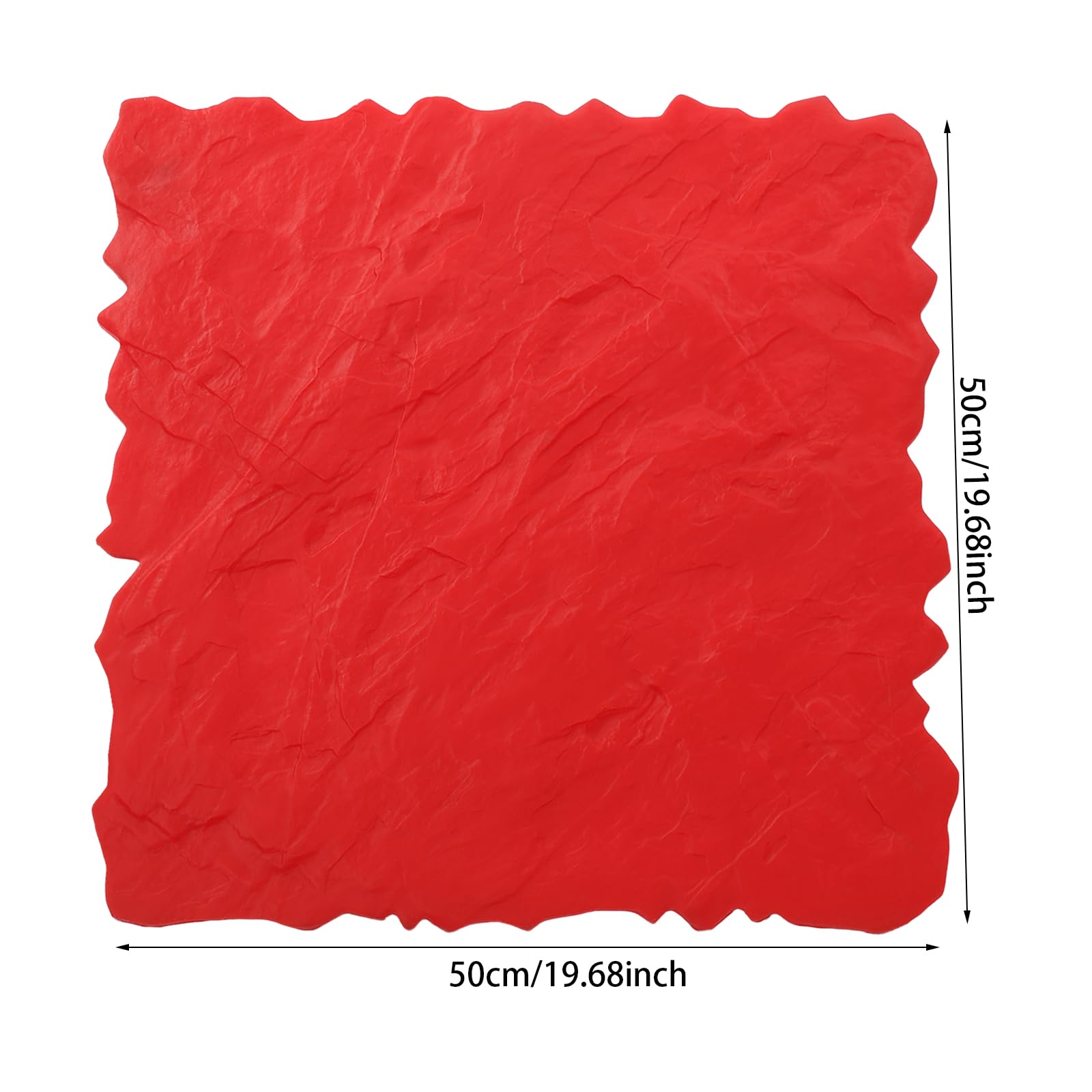 Beton Stempel Formen， Betonstempel Stempelmatte 50 x 50 cm Pflasterform aus Polyurethan Betonform Schablone Matrize für Terrasse Gehweg Bodenstempel mit Steinmuster