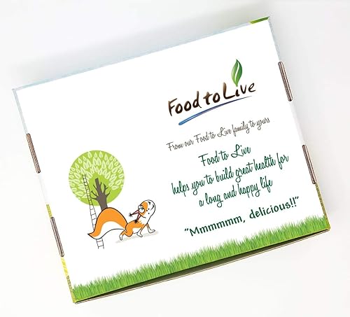 Miniatura 5 de Food to Live - Ingredientes orgánicos para hornear en una caja de regalo. Un paquete variado de harina de coco orgánica, harina de chía, azúcar de