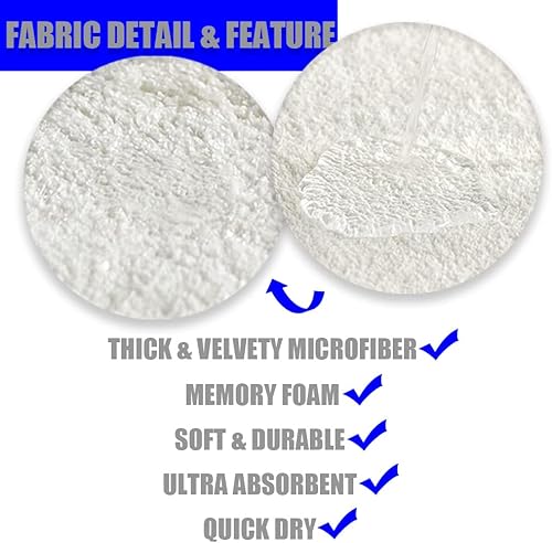 Miniatura 4 de Aremetop Juego de 3 tapetes de baño de Halloween para decoración de otoño, decoración de casa de campo de fantasma, fantasma, murciélagos