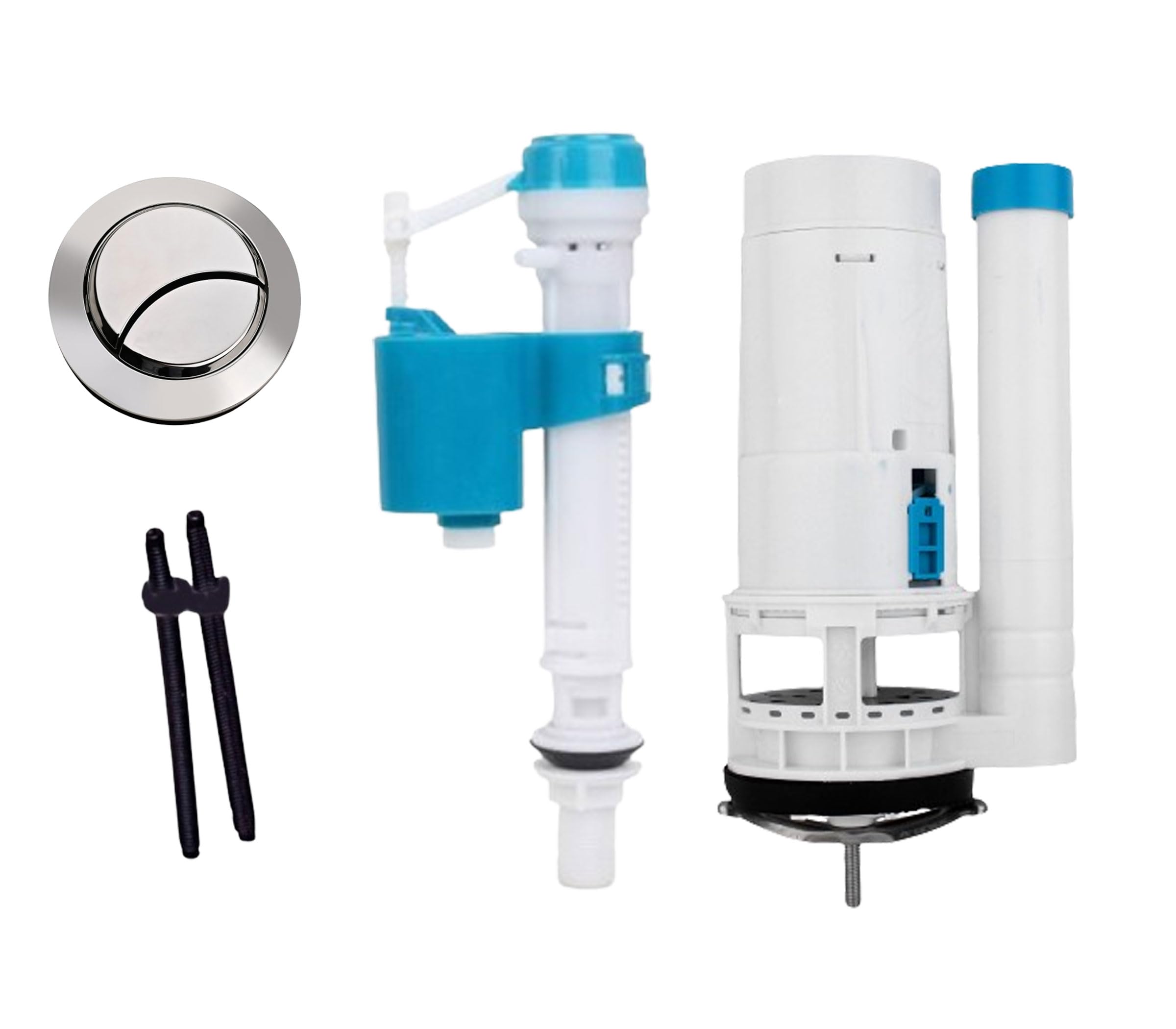 BHANMATI SANITARY ITEMS Flush Repair Kit Plastic Water-Saving Flush Repair Kit, contain Dual Flush Valve-Siphon, 8.26 Inch, 6-10" Adjustable Fill Valve, 60 mm ABS Push Button (USE FOR SINGLE PEICE) (B0C3QJVRV1) Amazon Price History, Amazon Price Tracker