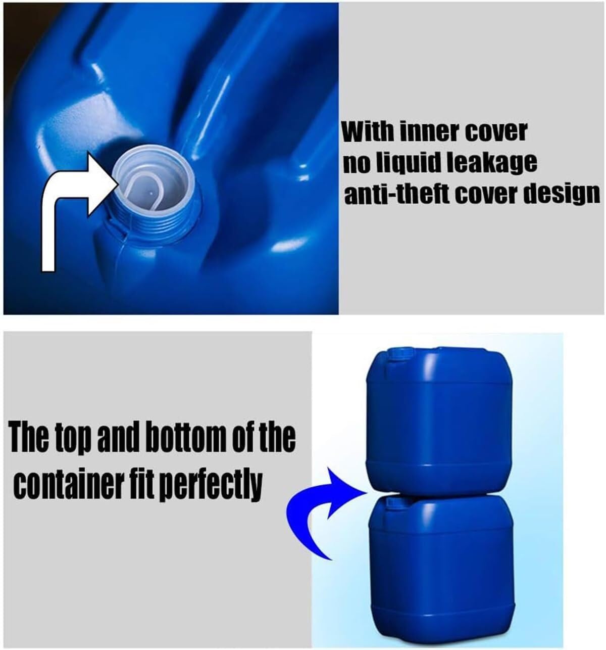 Contenitori d'Acqua Contenitori L'acqua Portatili,Serbatoio dell'Acqua Campeggio, Secchio Plastica Stoccaggio dell'Acqua Emergenza, Brocca for L'acqua Campeggio All'aperto