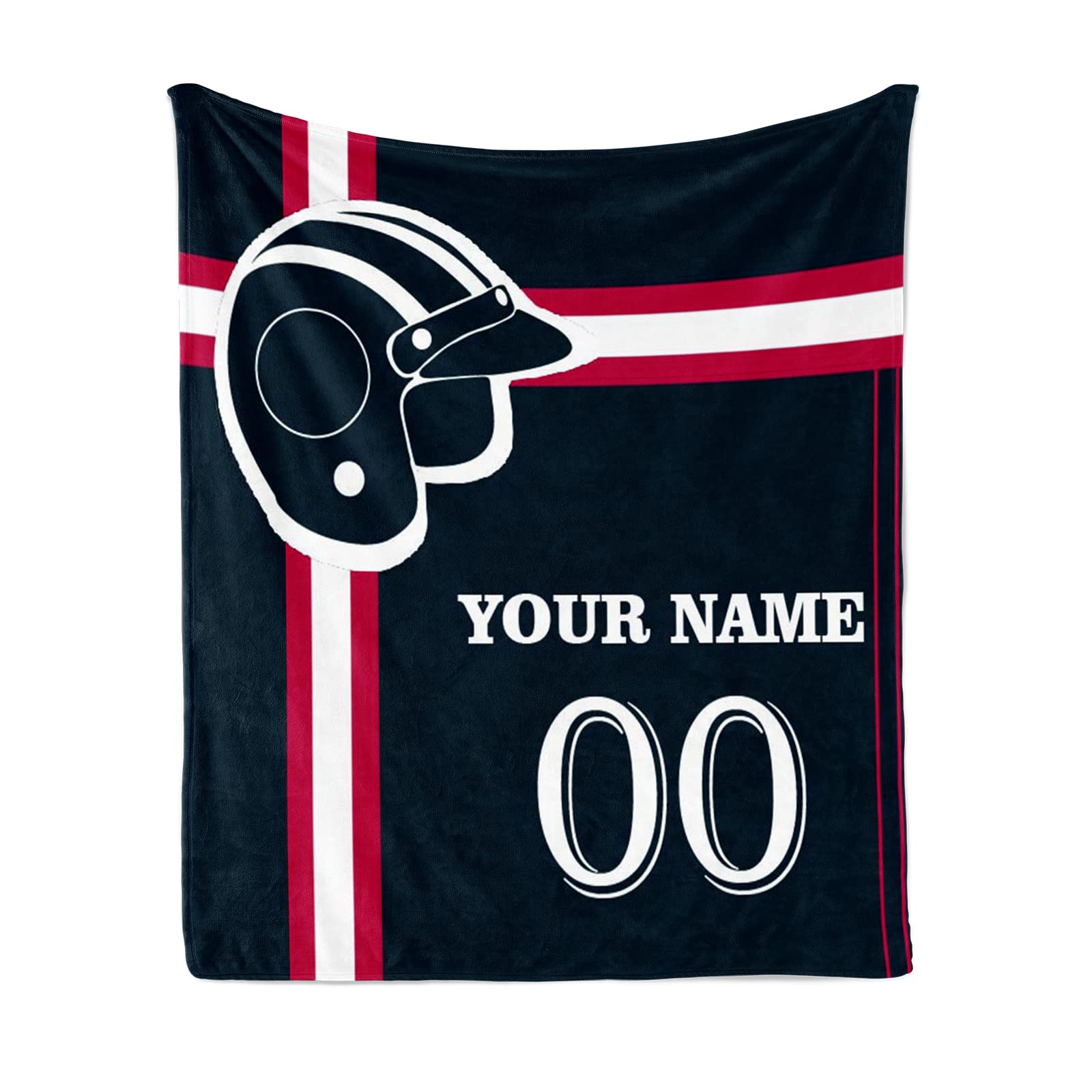 Manta personalizada con nombre de número: mantas de béisbol personalizadas de franela deportiva para amigos de la familia, año nuevo, para sofá, dormitorio