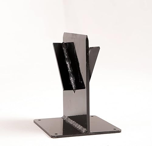 Divisor de leña para leña para estufa de leña, chimenea y hoguera, cuña de división de madera, cuña manual para troncos (negro)