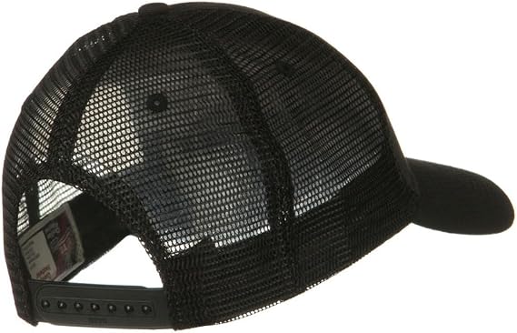 OTTO Solid Cotton Twill Low Profile Nylon Mesh Back Cap - Grey