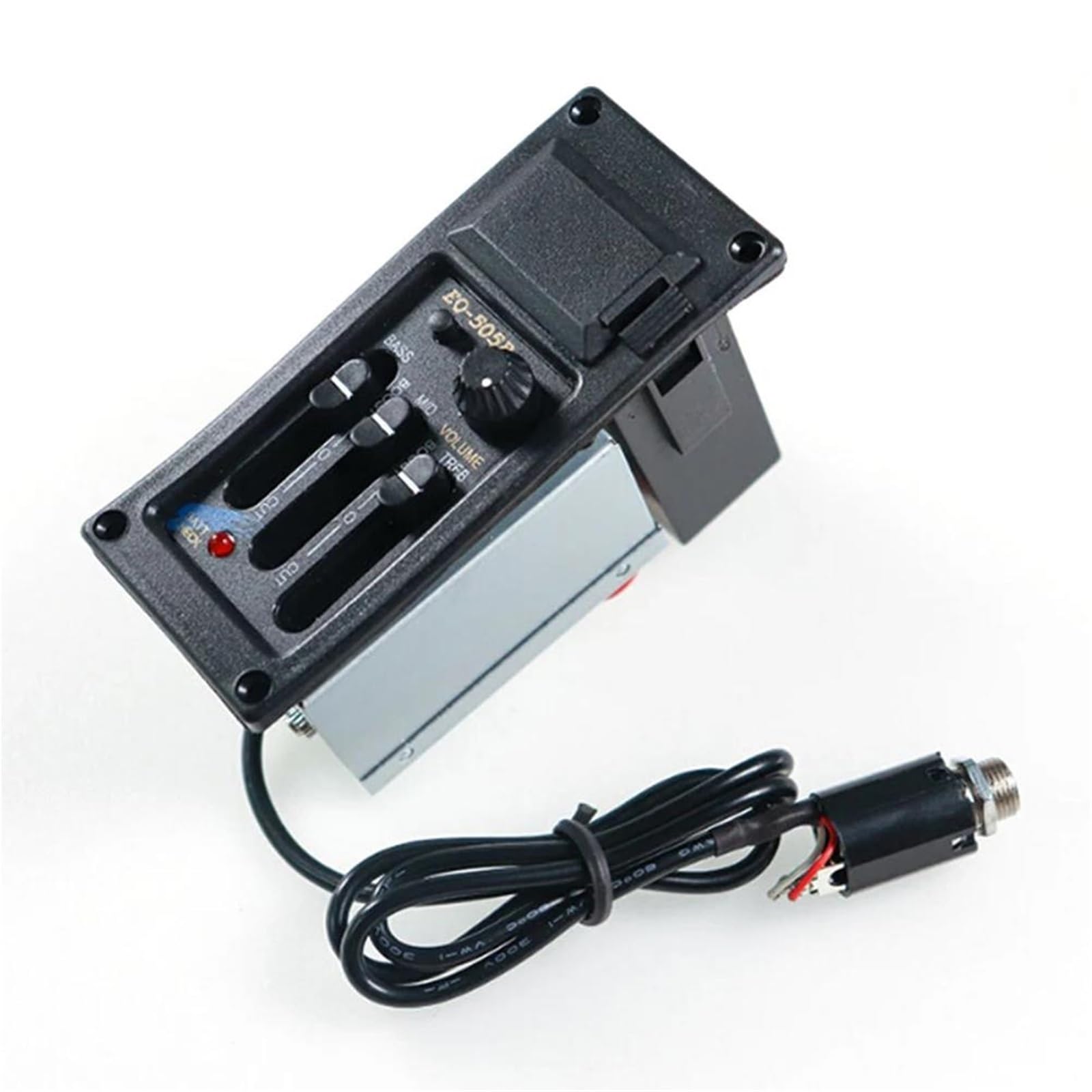 Standard Pickup Per Chitarra Kit Di Pickup Preamplificatore Equalizzatore EQ-505R 3 Bande EQ Amplificatore Piezoelettrico Per Chitarra Acustica Leggero Portatile Pickup Per Chitarra Musicale