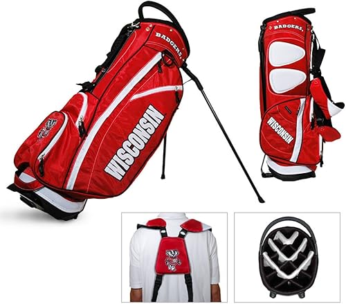 Miniatura 39 de Team Golf NCAA Fairway - Bolsa de soporte de golf, ligera, parte superior de 14 direcciones, soporte de acción de resorte, bolsillo térmico aislado