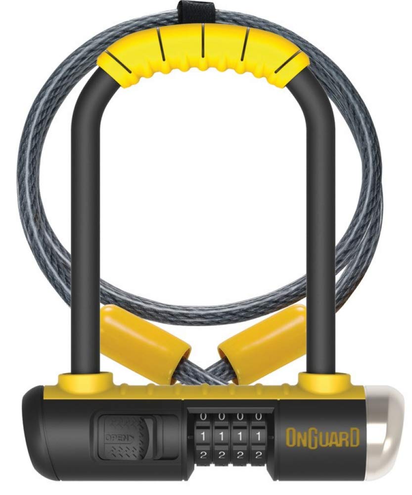 OnGuard Bulldog Shackle Lock – Black, 9 x 14 x 4 cm