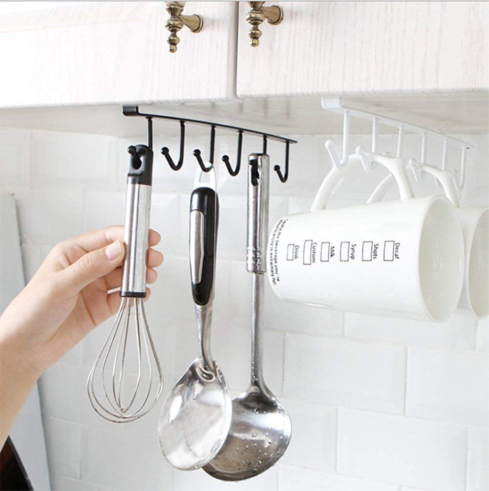 Divik Metal Under Shelf Coffee Mug Cup Holder Rack Organizer Stand for ...