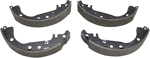 Miniatura 9 de TRQ Kit de tambor y zapato de rotor recubierto con almohadilla de cerámica trasera delantera wfluidos para Toyota