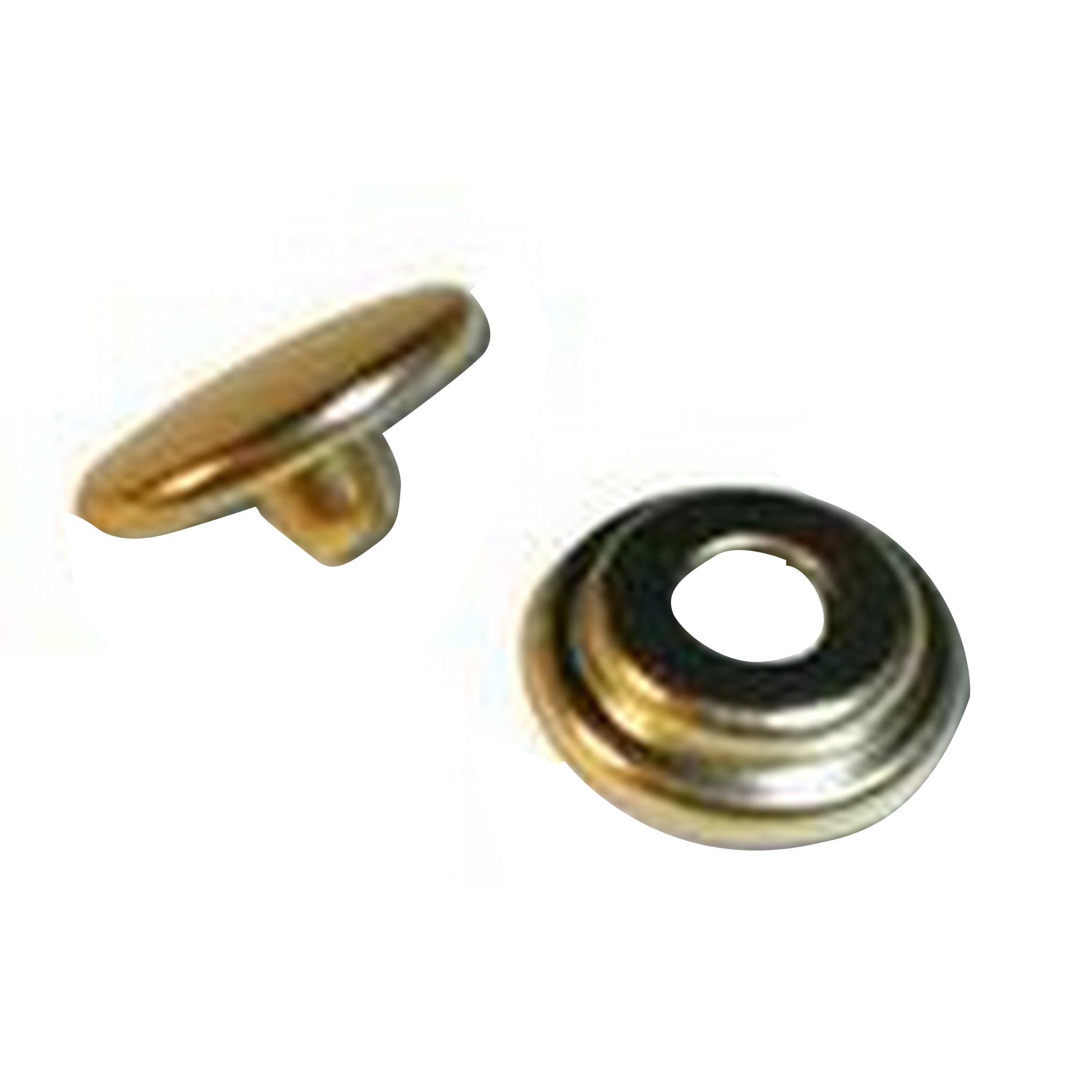 W4 Awning Skirt Studs And Poppers With Screws (Pack Of 5) (One Size) (Silver)
