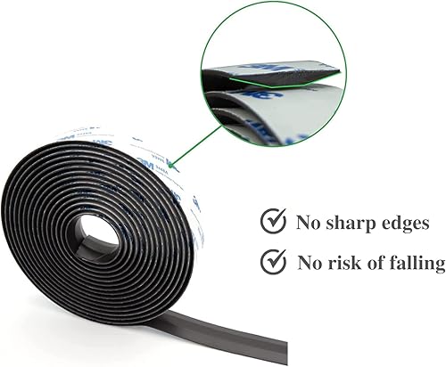 Miniatura 5 de LeadCon 2 rollos de marcador de límite de vacío mejorado con parte trasera autoadhesiva, tira de marcadores de límite magnéticos, funciona para