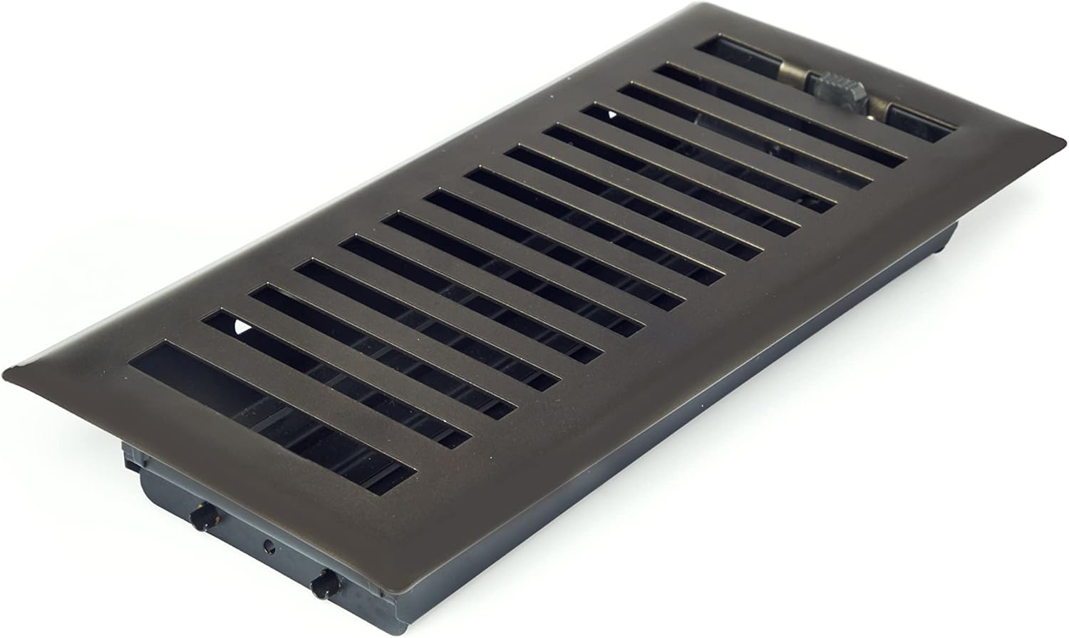 4" x 10" Contemporary Design Floor Register in Metallic Bronze Finish, Case of 5 | Vent Covers for Home Floor- Measure Duct Opening for Correct Air Vent Cover Size