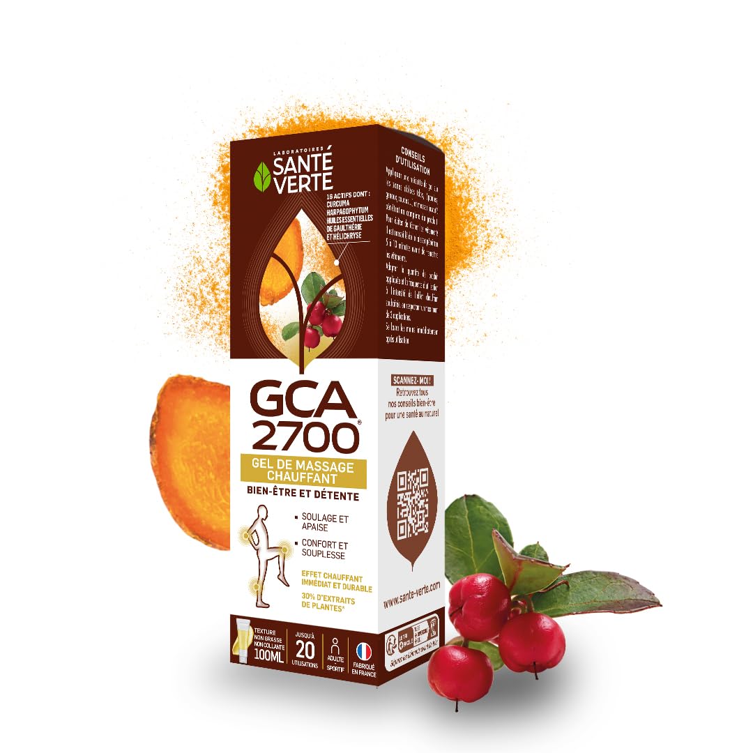 Salud Verde – confort articulaciones GCA 2700 Kit completo – 3 meses de tratamiento de + Gel de masaje