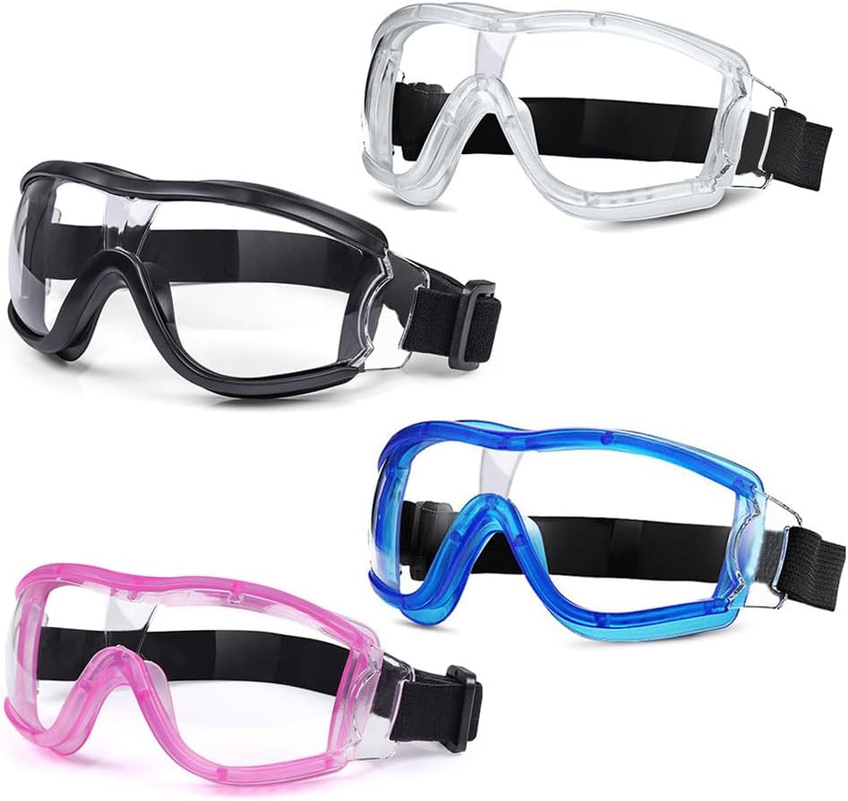 Kids Safety Goggles, Kids Lab Goggles,Soft silicone nose cushion and adjustable headband