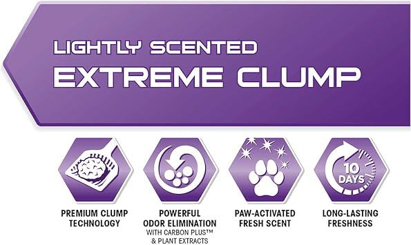 Ever Clean Extreme Clump Clumping Cat Litter, Scented, 25 Pounds, Multicolor (091854604155)