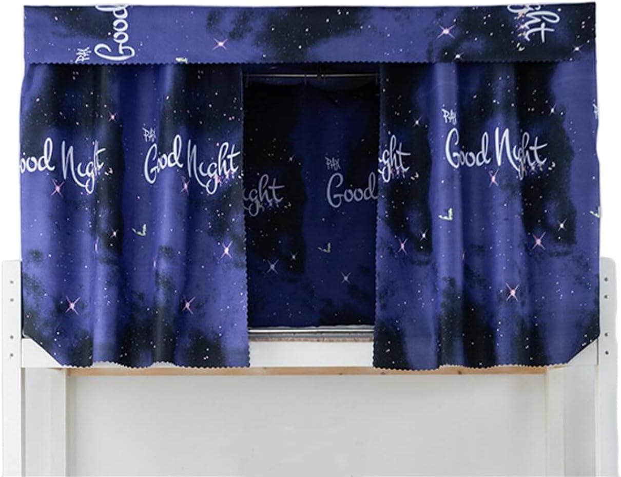 MioCloth College Dormitory Room Lightproof Decorative Privacy Curtain for Dorm Bunk Bed Cover Curtain Canopy Bedroom Decoration Dustproof Blackout Cloth Curtain
