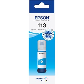 Epson EcoTank 113 Original Cyan Pigment Ink Bottle