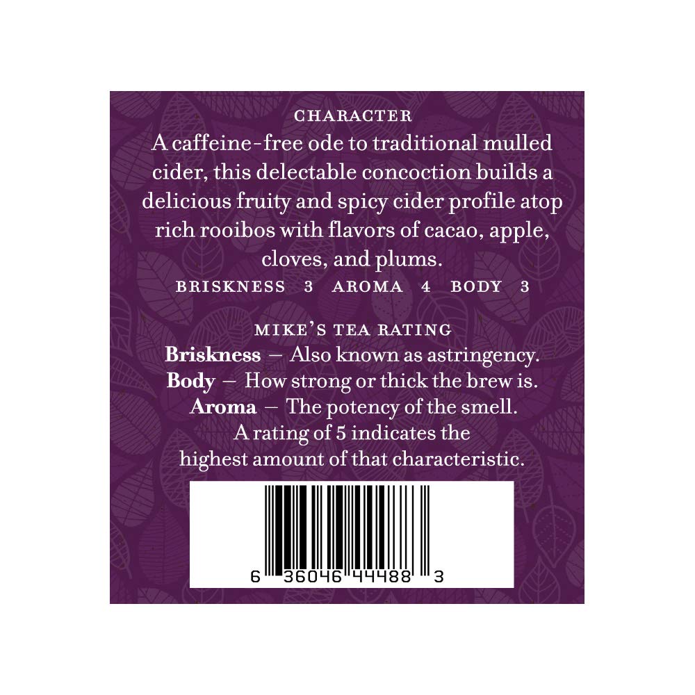 Harney & Sons Mulled Plum Cider, 4oz Loose Leaf Herbal Tea with Cinnamon, Rooibos, Apple Pieces, and Plum: Mulled Plum Cider 4 Ounce (Pack of 1)