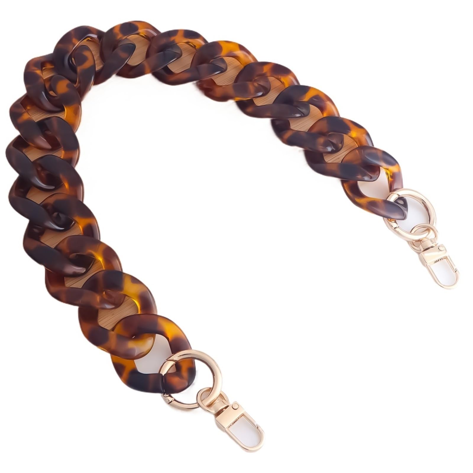 Chaînes de sac à main en acrylique marron pour remplacer et moderniser vos sangle de grandes marques