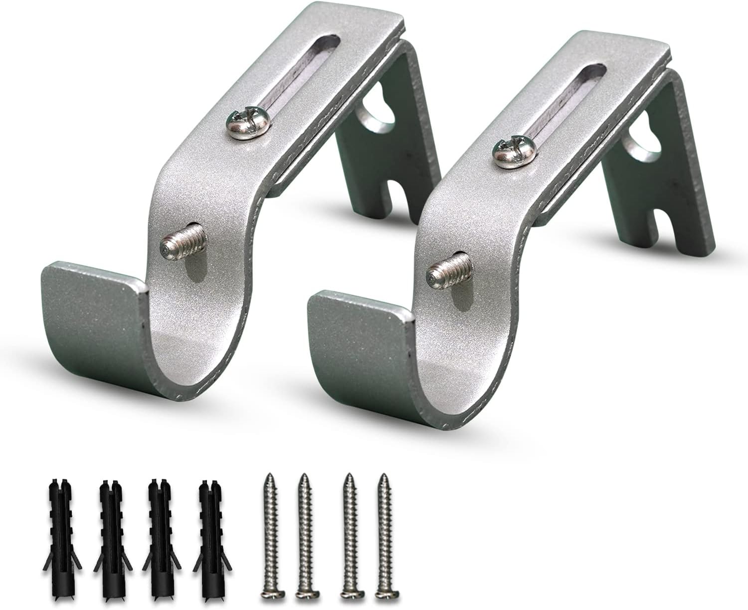 Riel Chyc 5430110 Smooth wood drapery bracket, teak,Brown, 28 x 128 mm