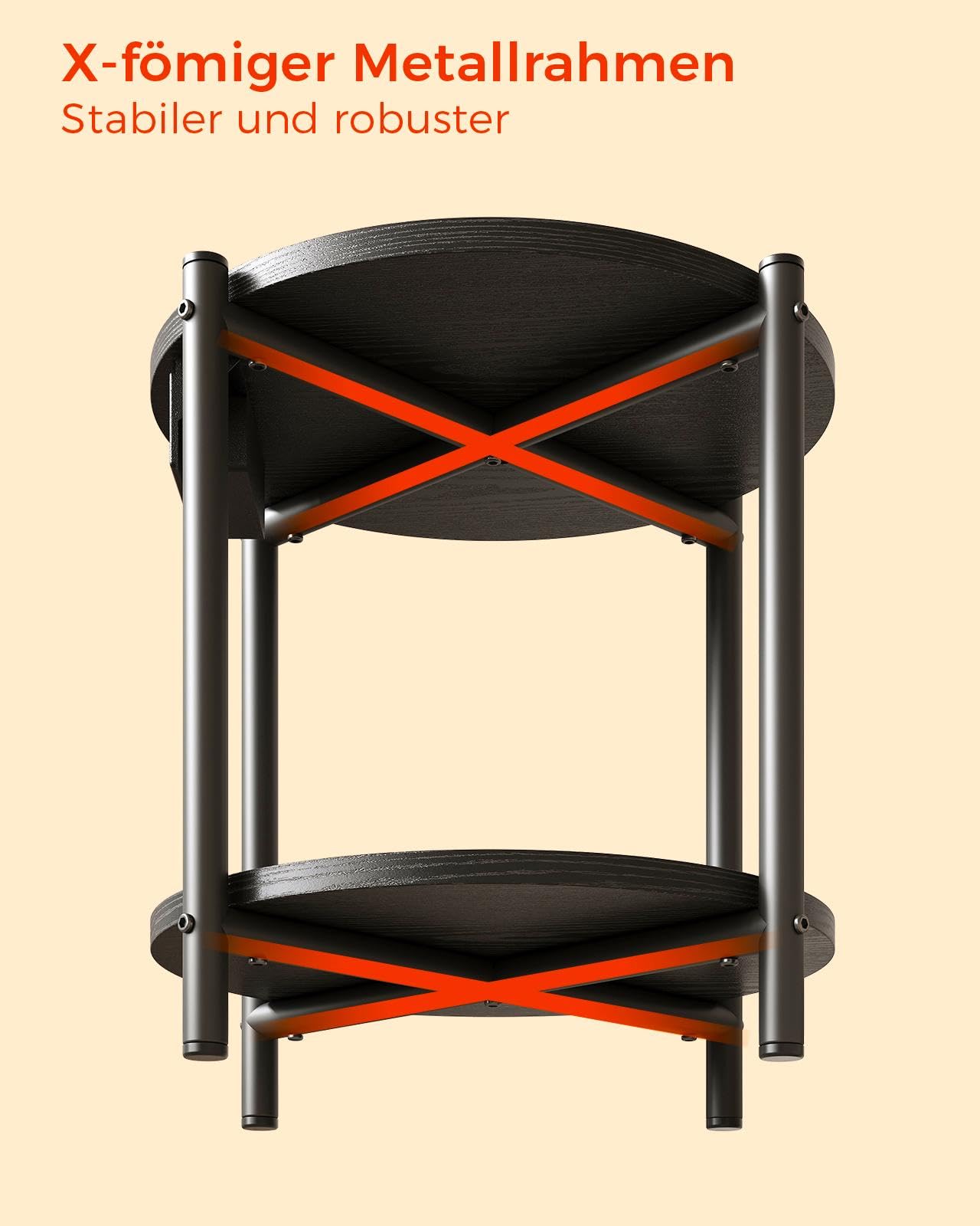 Ironck Rund Nachttisch 2er Set – Bild 6