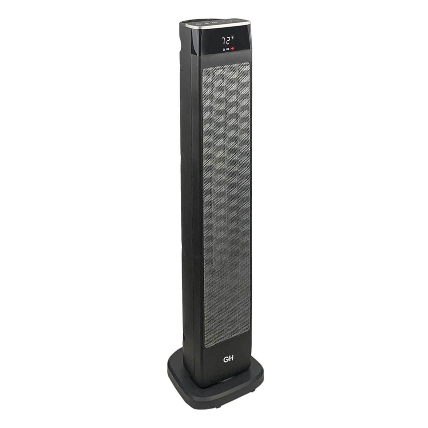 Good Housekeeping Oscillating Ceramic Tower Space Heater with Remote 30 Black