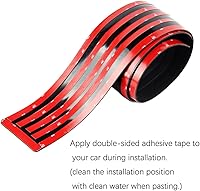 Vista 4 de Protector de parachoques trasero, tira de protección de goma para maletero, resistente a los arañazos, para puerta del maletero, accesorio