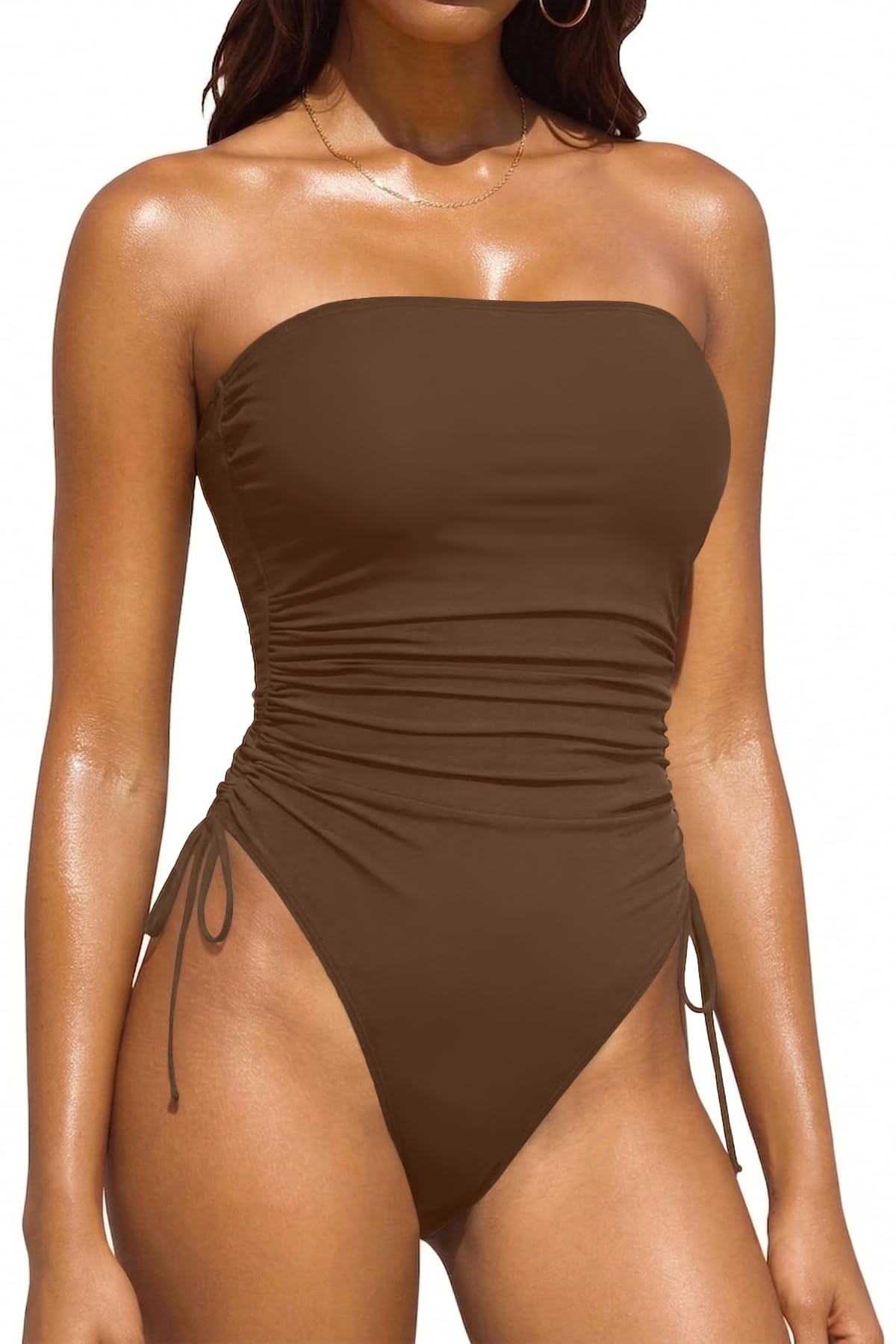 Yonique Strapless One Piece Swimsuit