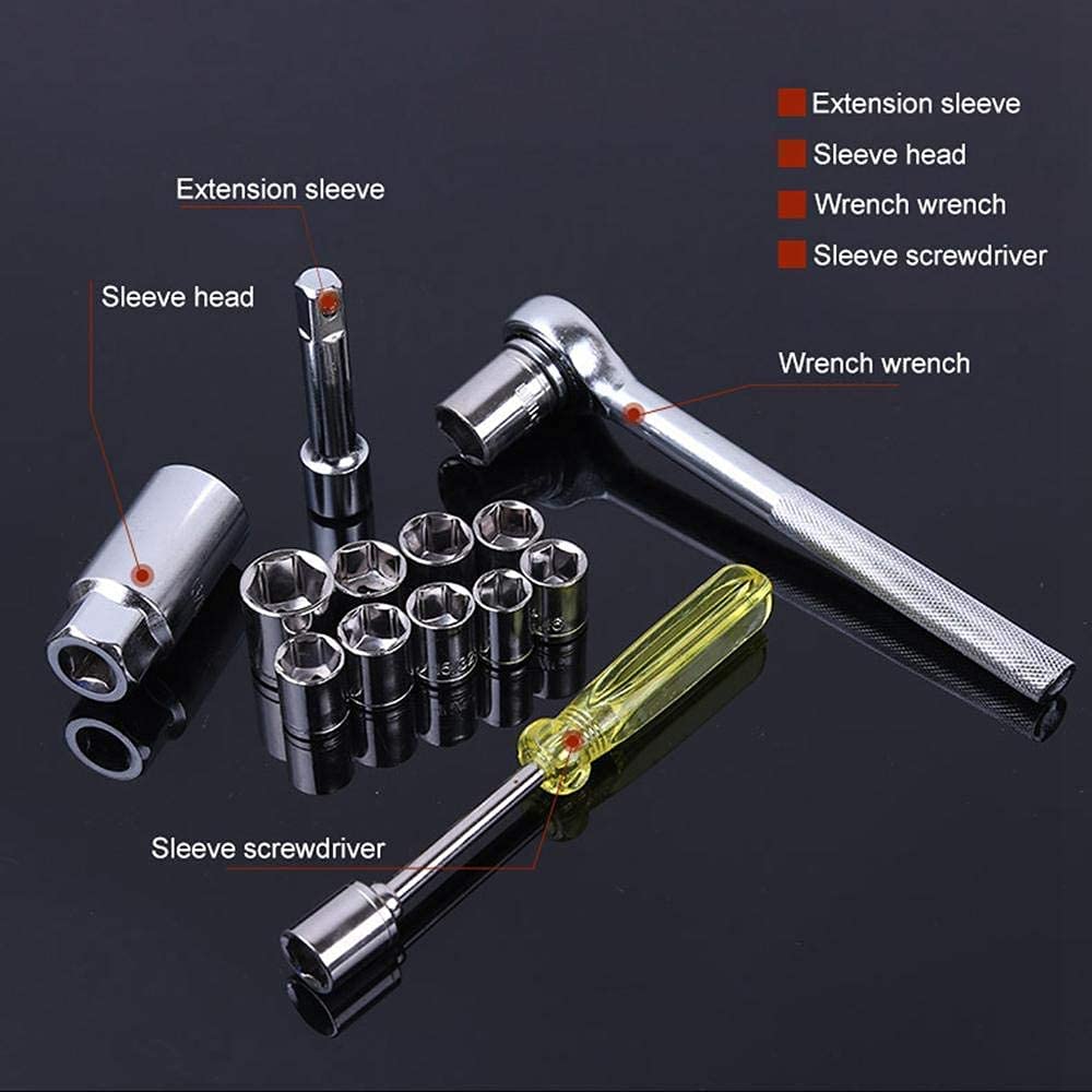 PERPART 46 In 1 Pcs Tool Kit & Screwdriver and Socket Set,Hand Tool Kit Wrench Set Multi Purpose Combination Tool Case Precision Socket Set,Bike Tool Kit Set All Bike, Car Tool Kit Set (40 IN 1) 3