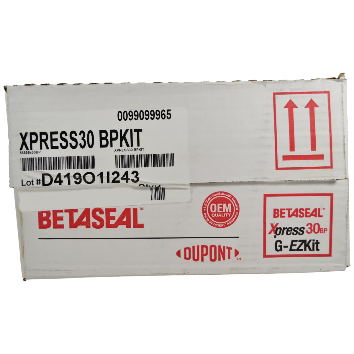 Xpress 30 BP KIT Advanced-Cure Auto Glass Urethane, Adhesive 9 Foils/Sausages with Primer and Glass Cleaner