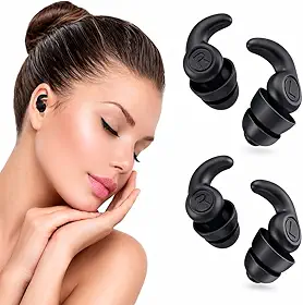 Protetor Auricular de Silicone para Dormir e Natação Kit com 2 Pares Tampões de Ouvido para Redução de Ruído Design Ergonômico Material Macio