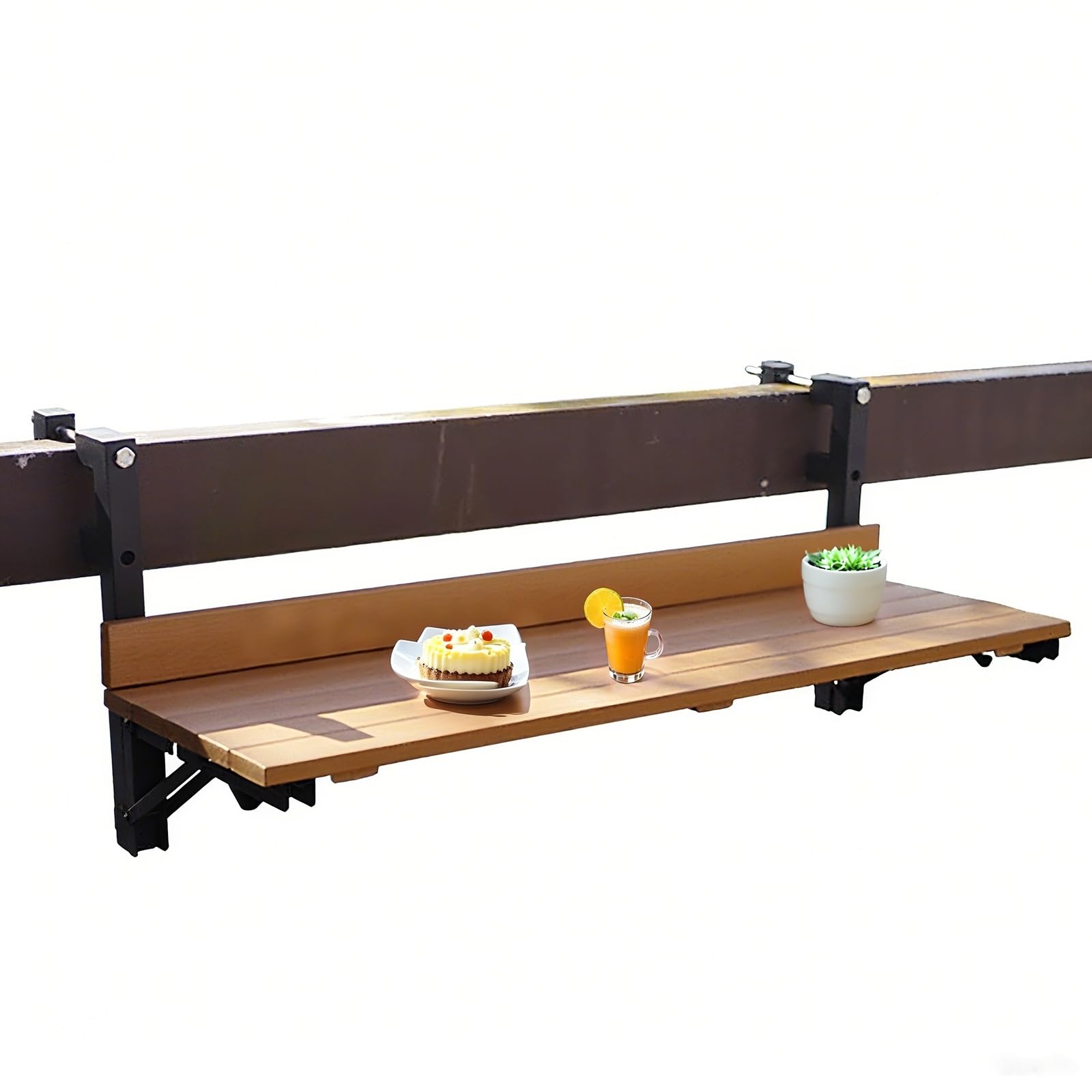 Mesa de balcón plegable para montar en la pared, mesa flotante ajustable, moderna mesa plegable que ahorra espacio, para bebidas y estudio, mesa auxiliar compacta multifuncional