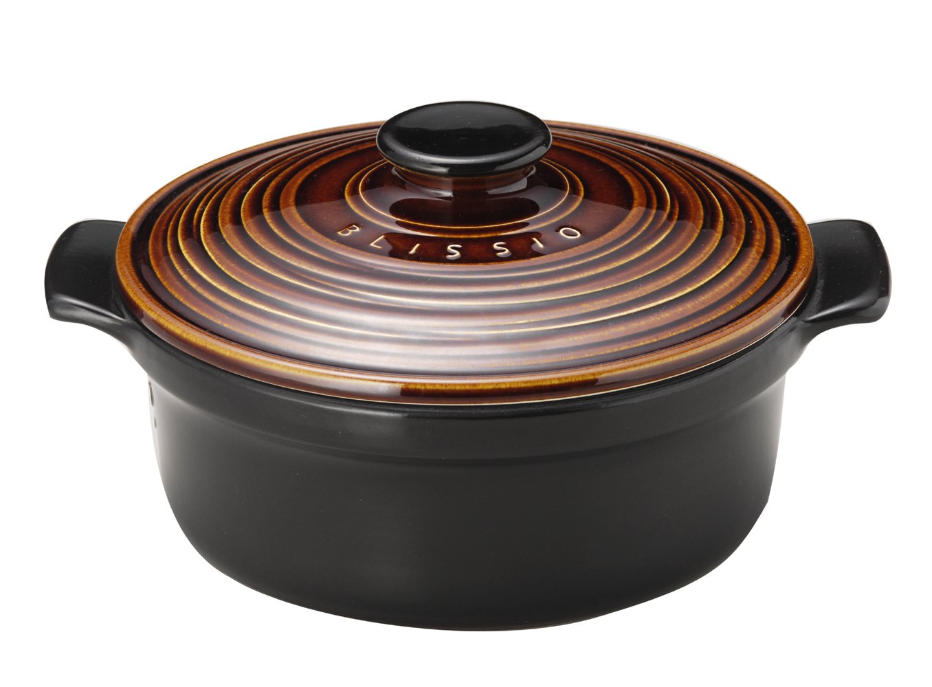 Amazon｜銀峯陶器 萬古焼 高気密土鍋 24cm ブリシオ キャセロール 飴釉