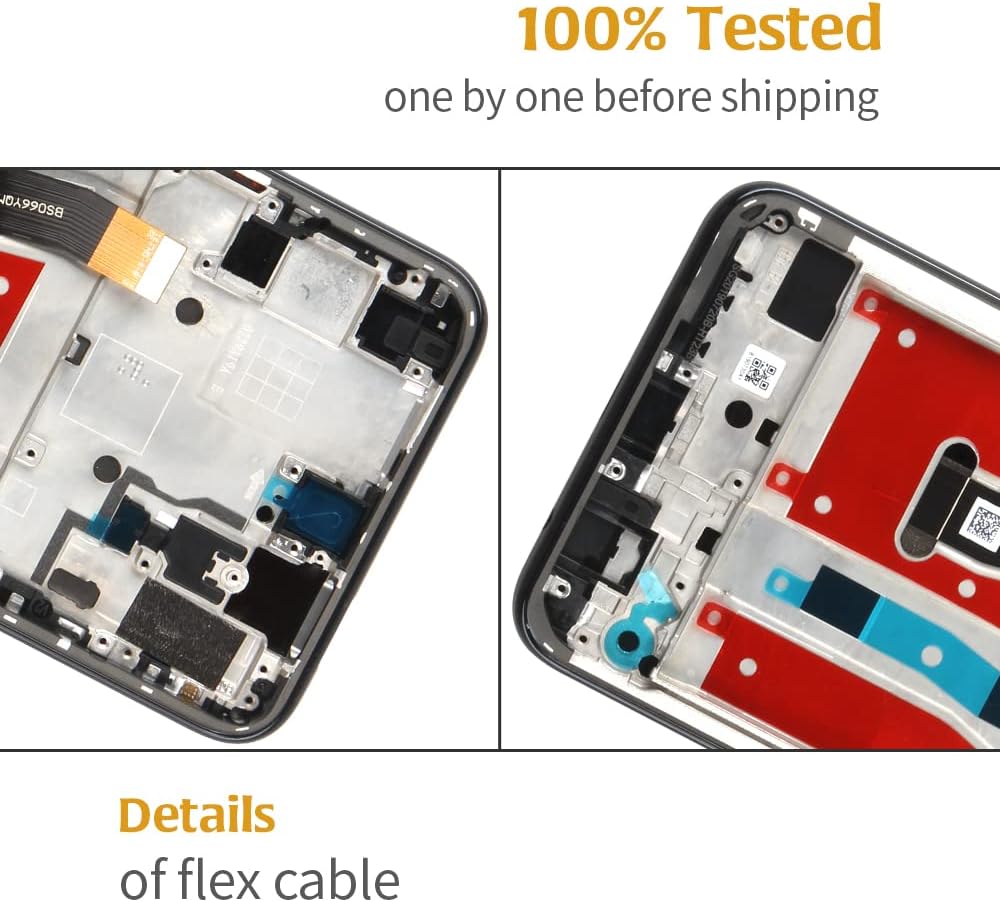 A-MIND for Huawei P Smart Z STK-LX1/Y9 Prime 2019 LCD Display Touch Digitizer Screen Replacement Full Assembly Repair Kits with Tools (Black with Frame)