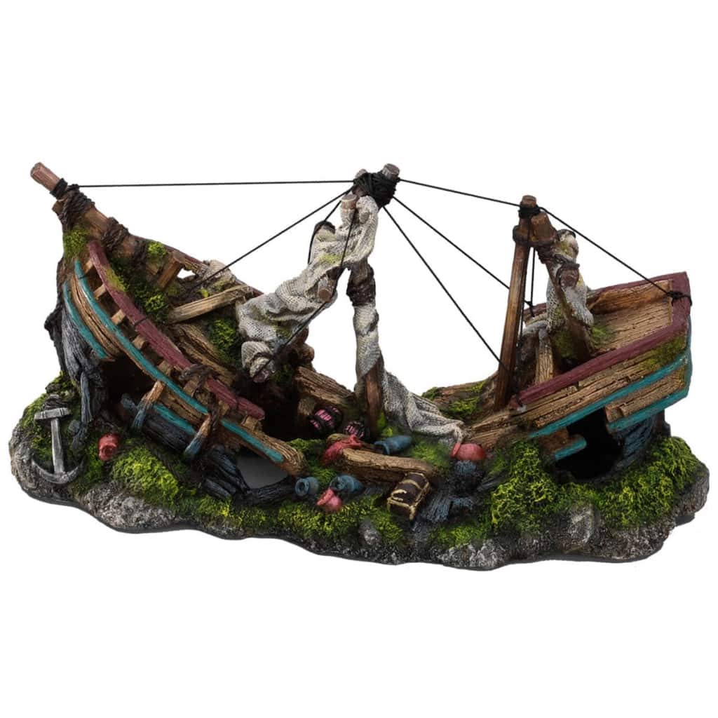 Europet Bernina Décor pour Aquarium en Polyrésine Bateau Trois Mâts Taille L 38,2 x 17,5 x 20 cm