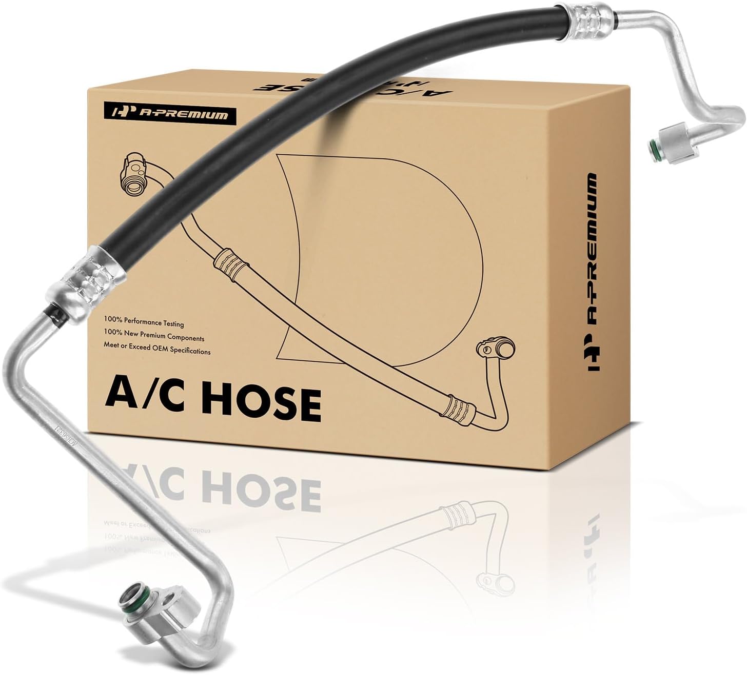 A-Premium A/C Discharge Line Hose Assembly Compatible with Toyota Camry 1997-2001, Solara 1999-2003 & Lexus ES300 1997-2001, 3.0L, Compressor to Condenser