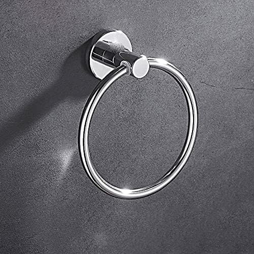 Towel Holder,Towel Ring,Bath Hand Towel Ring for Stainless Steel Round for Bathroom,Smooth Arc Does Not Hurt Your Hands