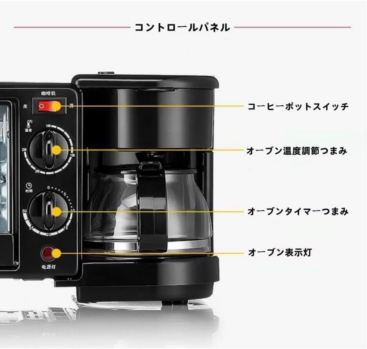 Amazon.co.jp : Deerou オーブントースタートースター ロースター