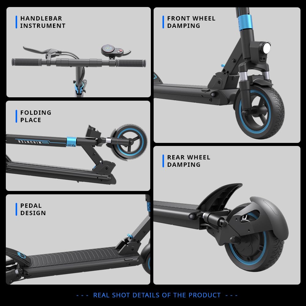 CYBIC Trottinette Électrique Adulte 500W - 25km/h Autonomie 40KM | Batterie 48V 10Ah, Pneus 10", Double Suspension Avant/Arrière, Frein Tambour+Élec, Phare LED, Charge 120KG