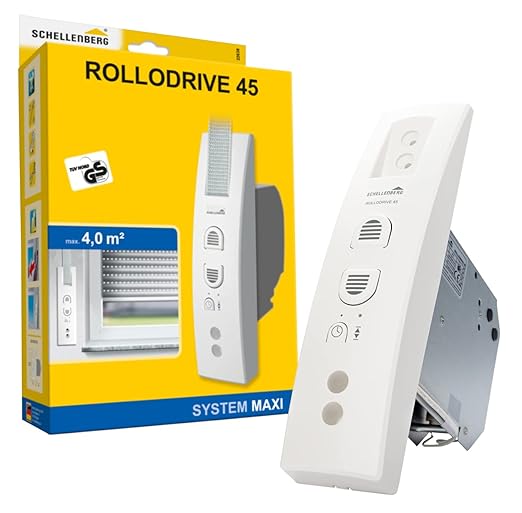 Schellenberg 22638 Rollodrive 45, Motor eléctrico para Cintas de persianas con Temporizador automático