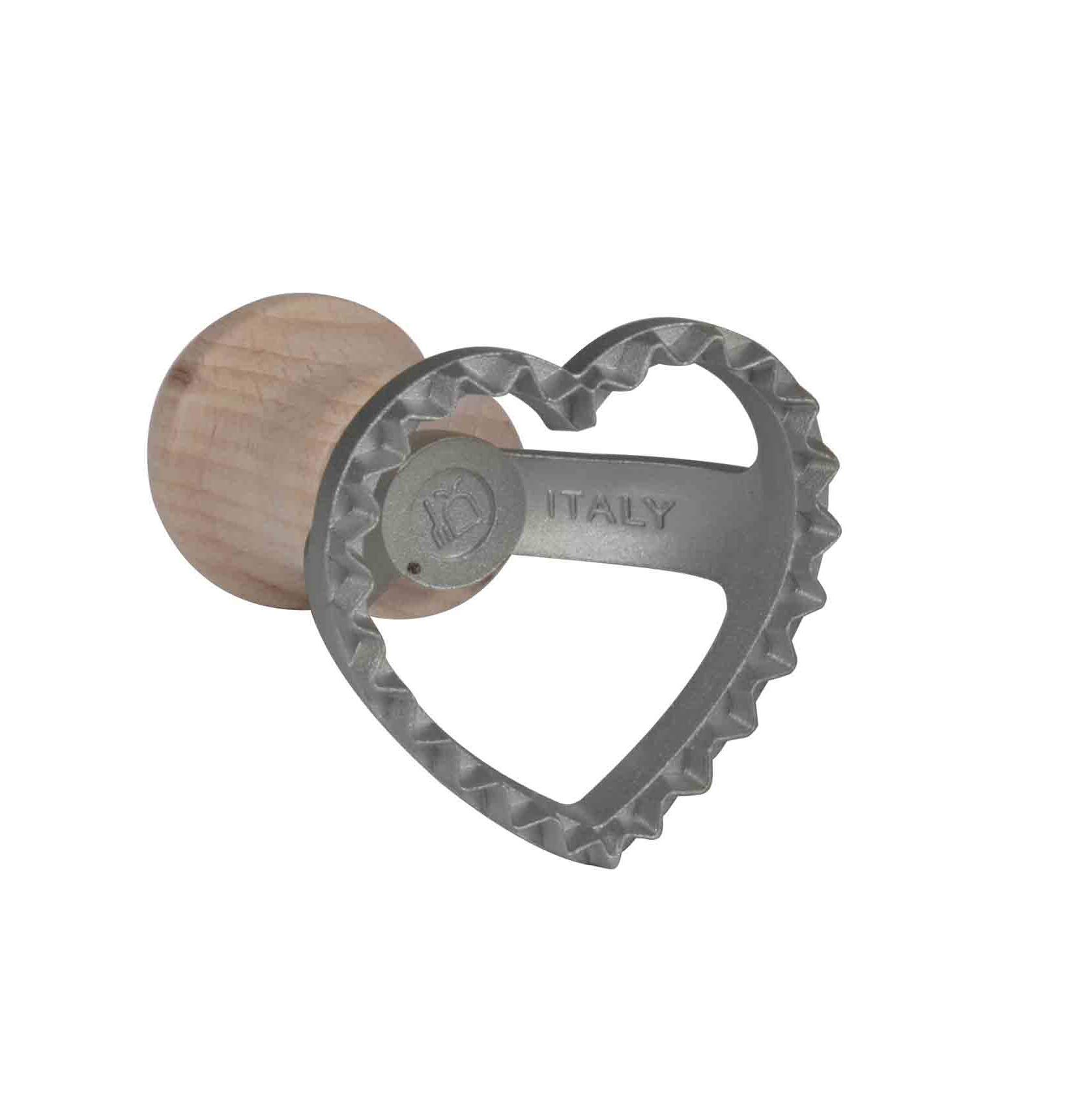 Ravioli/Dough Stamp Cutter - Heart Shape, Aluminium Cookie Stamp - 5.5 cm