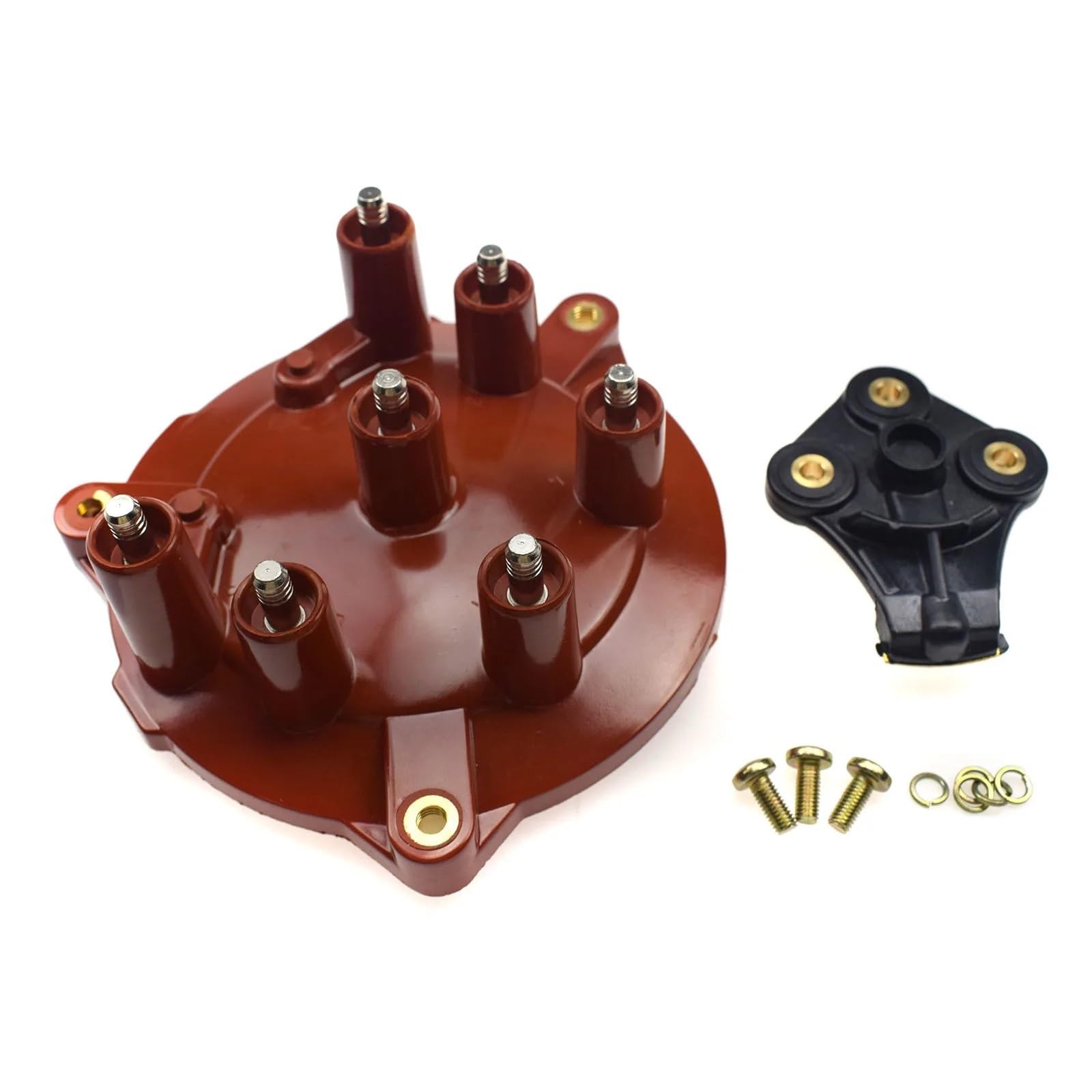 Distribuidor Apto para Mercedes 190 W201 W124 W126 2,6 3,0 1985 1986-1993 1031580002,1031580231 Rotor y Tapa del Distribuidor Distribuidor de Encendido(Set 2PCS)