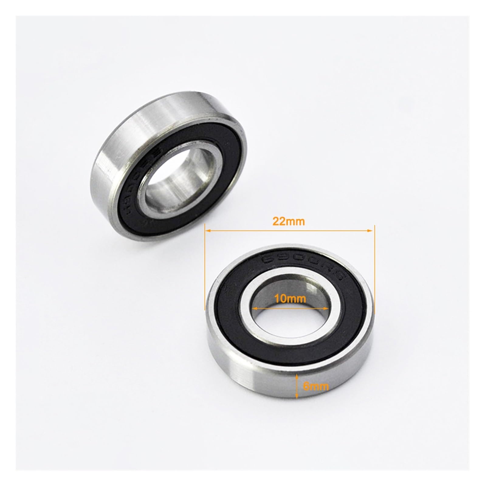 Roulement Hybride En Céramique 6800-6902 2RS, 2 Pièces