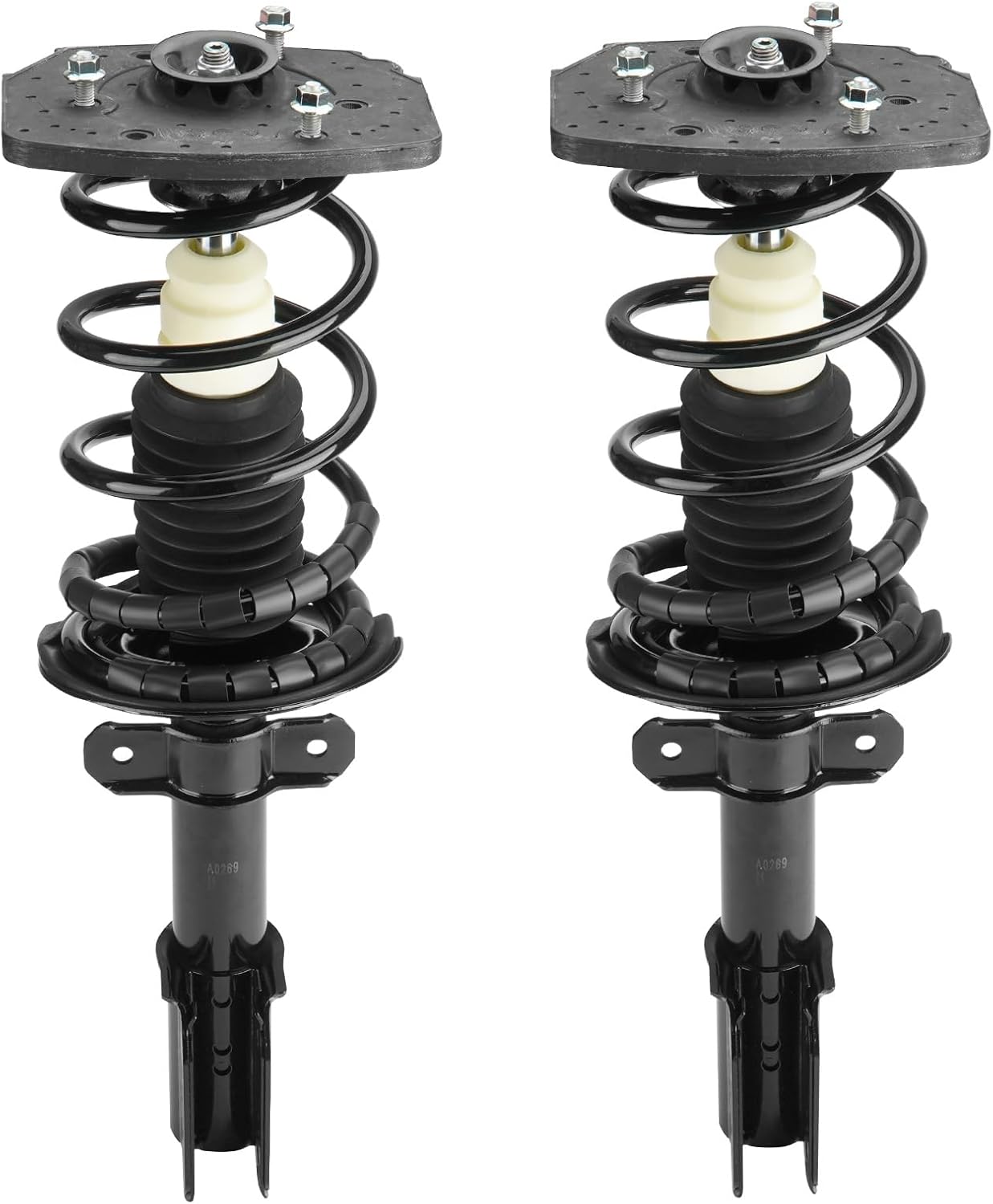 Rear Strut Shock Assembly w/Coil Spring Compatible with Chevy Impala 2000-2011, Oldsmobile Intrigue 1998-2002, Replace 171671L 171671R, 2PCS