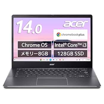 Chromebook本体 Acer Chromebook Plus 514 CB514-4HT-N38Q Amazon.com: Acer Chromebook Plus 514 Laptop with Google AI