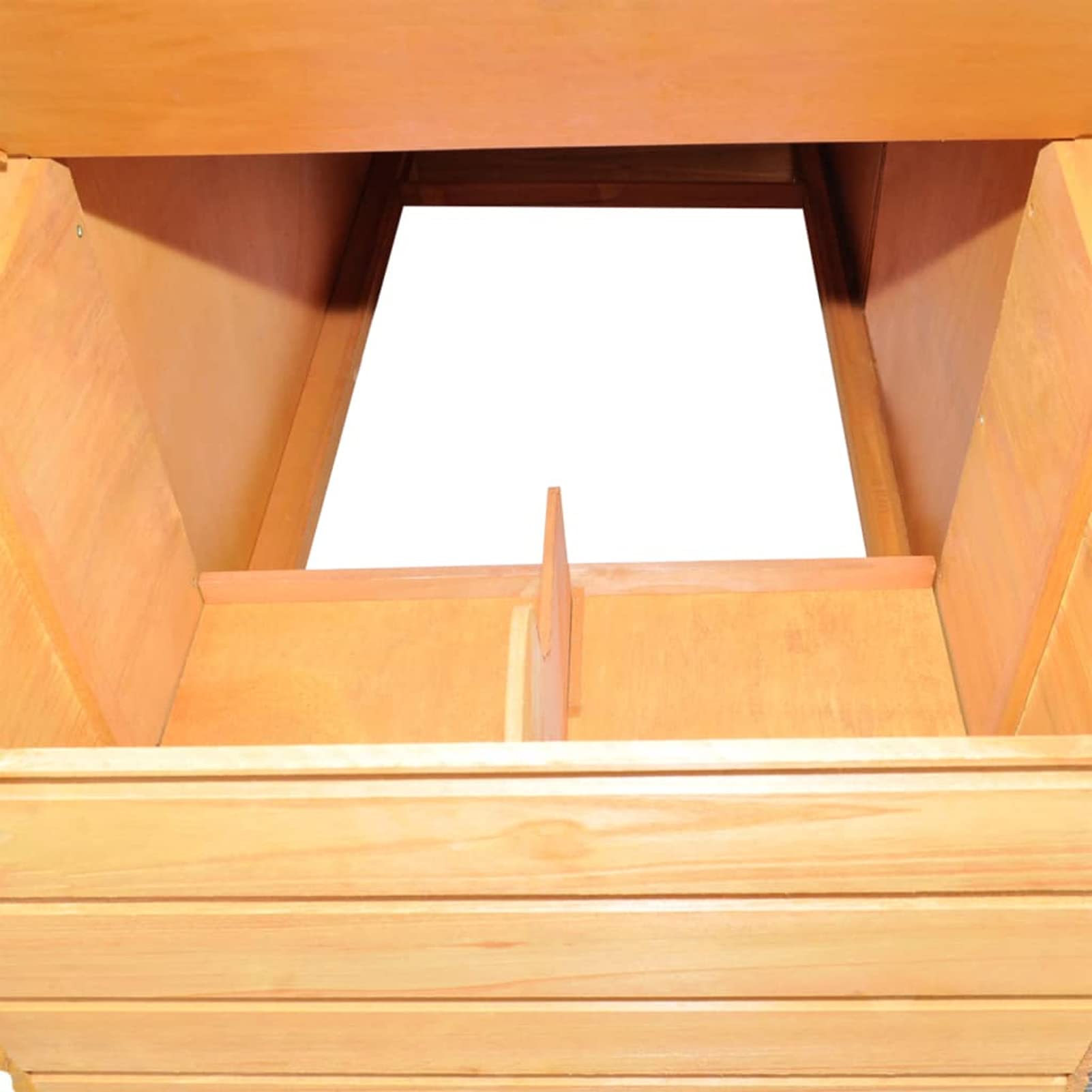 Pollaio in Legno, Pollai e Gabbie, Pollaio per Galline da Esterno, 295x163x170 cm - 170411