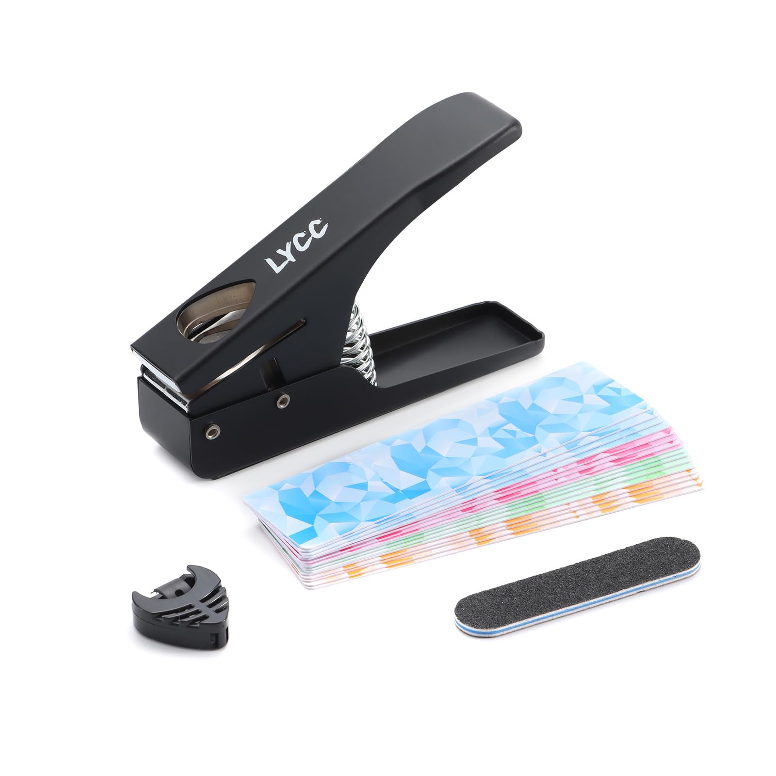 Púas de guitarra para bricolaje, paquete de regalo de lujo, fabricante de púas de guitarra premium, 16 tiras de clip de paleta y una lima para alisar, color negro