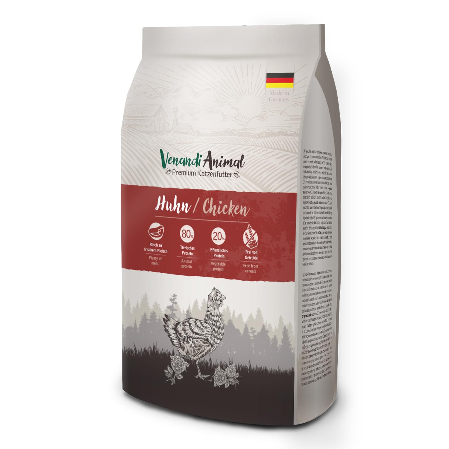 Venandi Animal - Premium dry cat food - chicken 1 pack (1 x 6.5kg), grain-free with lots of fresh meat — image 1