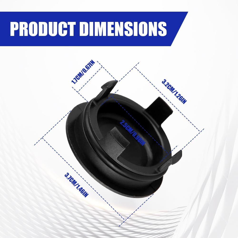 Cylinder Head Rear Cam Plug with Seal, Engine Camshaft Plug, Engine Cylinder Semi-Circular Camshaft Seal Cap, Car Accessory for Honda Civic HR-V, Replaces OEM#12513-P72-003, 12513P72003
